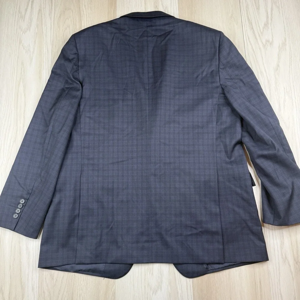 Brooks Brothers 1818 Regent Vitale Barberis Canonico Plaid Blazer Jacket Sz 46L